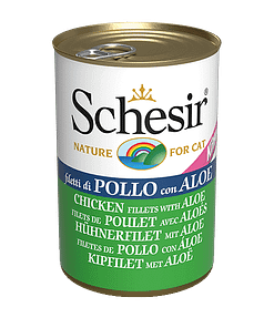 Schesir Kitten Chicken Fillets with Aloe Wet Cat Food 140g