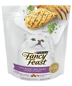 Purina Fancy Feast Chicken & Turkey Gourmet Dry Cat Food (2 Sizes)