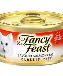 Purina Fancy Feast Classic Pate Savoury Salmon Feast Gourmet Wet Cat Food 85g