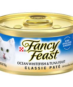 Purina Fancy Feast Classic Pate Ocean Whitefish & Tuna Feast Gourmet Wet Cat Food 85g
