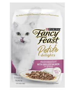 Purina Fancy Feast Petite Delights Grilled Salmon in gravy 50g