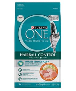 PURINA ONE Hairball Control Chicken - Dry Cat Food 1.2kg