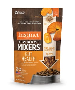 Instinct Freeze-Dried Raw Boost Mixers Grain-Free Gut Health Recipe Dog Food Topper (2 Sizes)