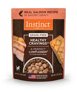 Instinct Healthy Cravings Grain-Free Real Salmon Recipe Wet Dog Food Topper 3oz