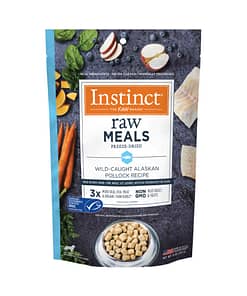 Instinct Freeze-Dried Raw Meals Grain-Free Wild-Caught Alaskan Pollock Recipe Dog Food 9oz