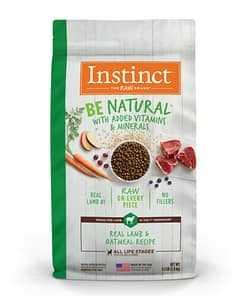 Instinct Be Natural Real Lamb & Oatmeal Recipe Dry Dog Food 24lb