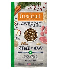 Instinct Raw Boost Whole Grain Real Lamb & Oatmeal Recipe Dry Dog Food 4.5 lb