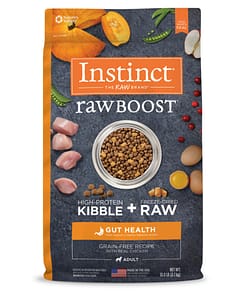 Instinct Raw Boost Gut Health Grain-Free Recipe with Real Chicken Dry Dog Food (2 Sizes)