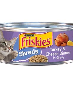 Purina FRISKIES Turkey & Cheese Dinner Wet Cat Food 156g
