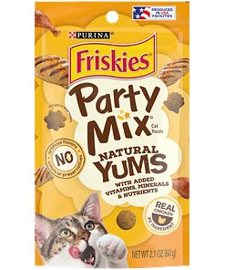 Purina FRISKIES Party Mix Natural Yums Chicken Cat Treats 60g