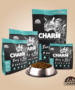 Charm Surf & Turf Recipe Grain Free Premium Dry Cat Food (4 Sizes)