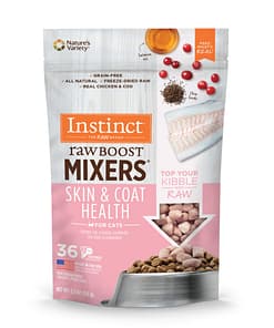 Instinct Freeze-Dried Raw Boost Mixers Grain-Free Skin & Coat Health Recipe Cat Food Topper (2 Sizes)