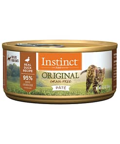 Instinct Original Grain-Free Pate Real Duck Recipe Canned Cat Food 155g