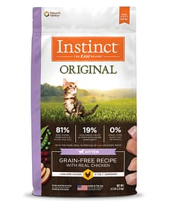 Instinct Original Kitten Grain-Free Recipe with Real Chicken Dry Cat Food 4.5lb
