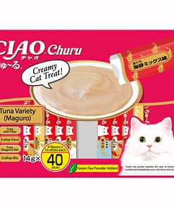 CIAO Tuna Scallop Jumbo Mix food for Cats 14g (40pcs)