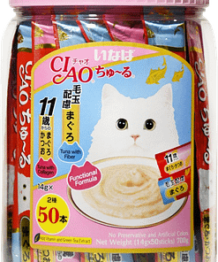 CIAO Chu-ru Functional (Collagen and Fiber) food for Cats 14g (50pcs)