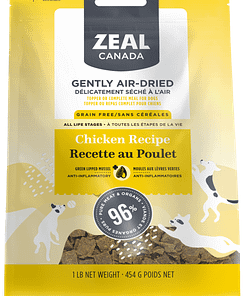Zeal Canada Gently Air-Dried Chicken Recipe Dry Dog Food [Wt : 1lb/454 g]