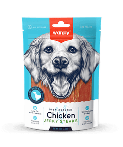 Wanpy Oven-Roasted Chicken Jerky Steaks 100g