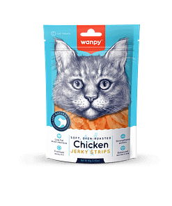 Wanpy Soft Oven-Roasted Chicken Jerky Strips Cat 80g