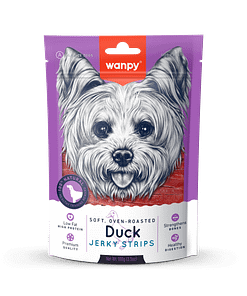 Wanpy Soft Oven-Roasted Duck Jerky Strips Dog Treats 100g