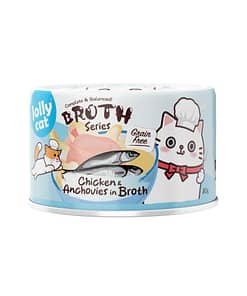Jollycat Complete & Balanced Chicken & Anchovies in Broth Wet Cat Food 80g