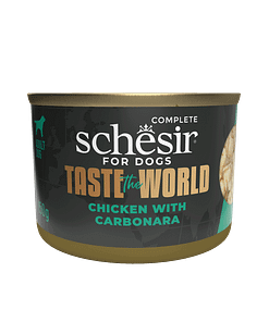 Schesir Taste the World - Chicken with Carbonara in Broth Wet Dog Food 150g