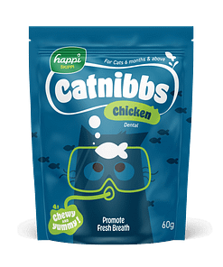 [Any 5 for $10] Happi Skippi Catnibbs Chicken (Dental) Functional Treats for Cats 60g
