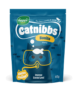 [Any 5 for $10] Happi Skippi Catnibbs Bonito (Vitality) Functional Treats for Cats 60g