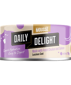 Daily Delight Mousse Chicken & Salmon Wet Cat Food 70g