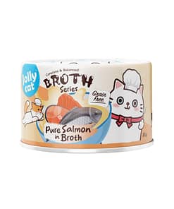 Jollycat Complete & Balanced Pure Salmon in Broth Wet Cat Food 80g