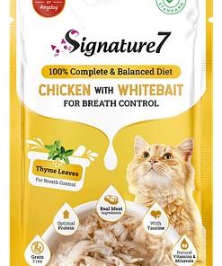 Signature7 Chicken With Whitebait For Breath Control (Monday) Grain-Free Pouch Cat Food 50g