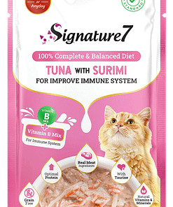 Signature7 Tuna With Surimi For Improve Immune System (Tuesday) Grain-Free Wet Cat Food 50g