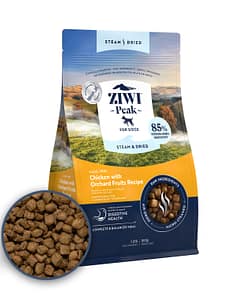 Ziwi Peak Steam & Dried Grass-Fed Chicken with Orchard Fruits Recipe Dry Dog Food (3 Sizes)
