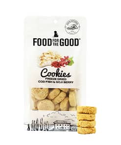 Food For The Good Freeze Dried Cod Fish & Goji Berry Cookies For Cats & Dogs 70g