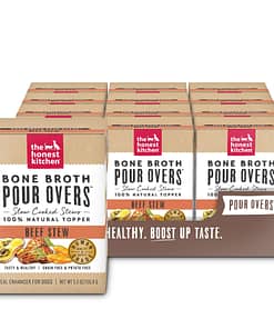 The Honest Kitchen Bone Broth Pour Overs Dog Food Toppers Beef Stew 5.5oz