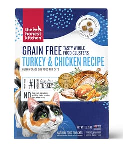 The Honest Kitchen Tasty Whole Food Clusters Grain Free Cat Food (Turkey & Chicken) 4lbs