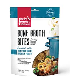 The Honest Kitchen Bone Broth Bites Dog Treat Turkey & Pumpkin 8oz