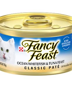 Purina Fancy Feast Classic Pate Ocean Whitefish & Tuna Feast Gourmet Wet Cat Food 85g