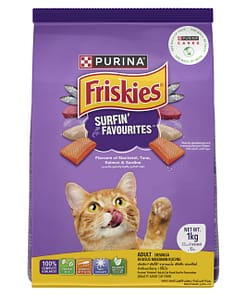Purina FRISKIES Surfin Favourites Dry Cat Food 1kg