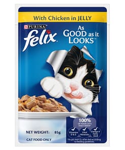 Purina FELIX Adult Chicken in Jelly Wet Cat Food 85g