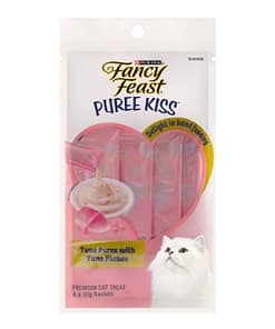 Purina Fancy Feast Puree Kiss - Tuna Puree with Tuna Flakes - Cat Treat 10g x 4