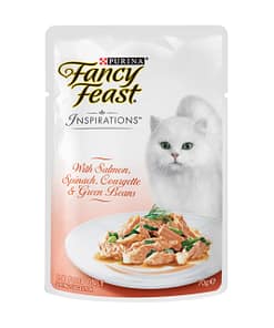 Purina Fancy Feast Inspirations Salmon, Spinach, Courgette & Green Beans Wet Cat Food 70g