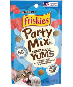 Purina FRISKIES Party Mix Natural Yums Tuna Cat Treats 60g