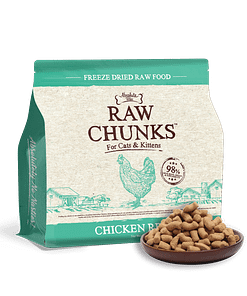 Absolute Bites Raw Chunks Freeze Dried Raw Food for Cats & Kittens - Chicken Recipe (2 Sizes)
