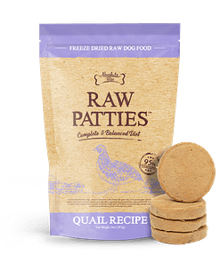 Absolute Bites Freeze Dried Raw Patties Dog Food - Quail Recipe (14oz)