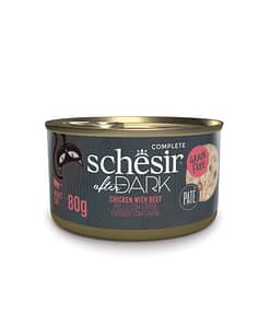 Schesir After Dark Pate Wet Cat Food - Chicken with Beef