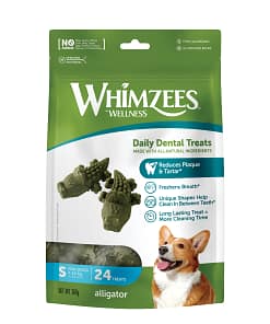 WHIMZEES Alligator Dental Chews Value Bag Small (24pc)