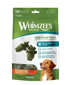 WHIMZEES Alligator Dental Chews Value Bag Large (6pc)