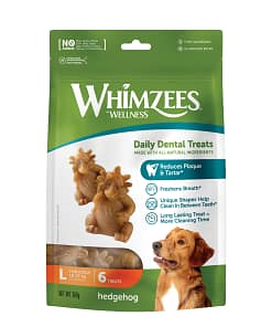 WHIMZEES Hedgehog Dental Chews Value Bag Large (6pc)