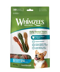 WHIMZEES Toothbrush Dental Chews Value Bag Small (24pc)